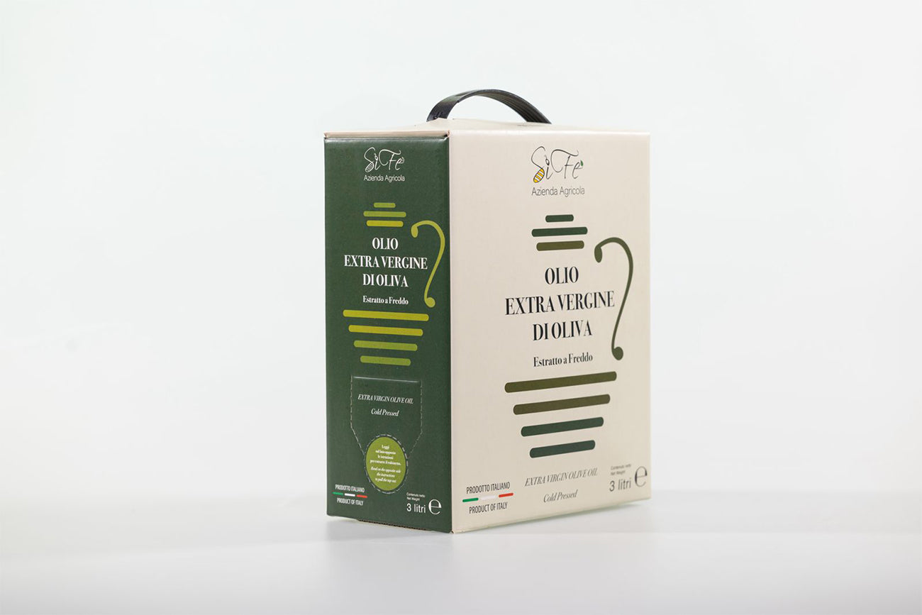 Olio Extravergine di Oliva BAG IN BOX 3 L - Prodotto Italiano - Agricola Sifè
