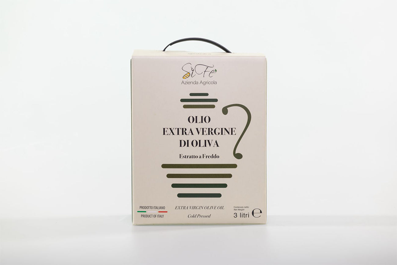 Olio Extravergine di Oliva BAG IN BOX 3 L - Prodotto Italiano - Agricola Sifè