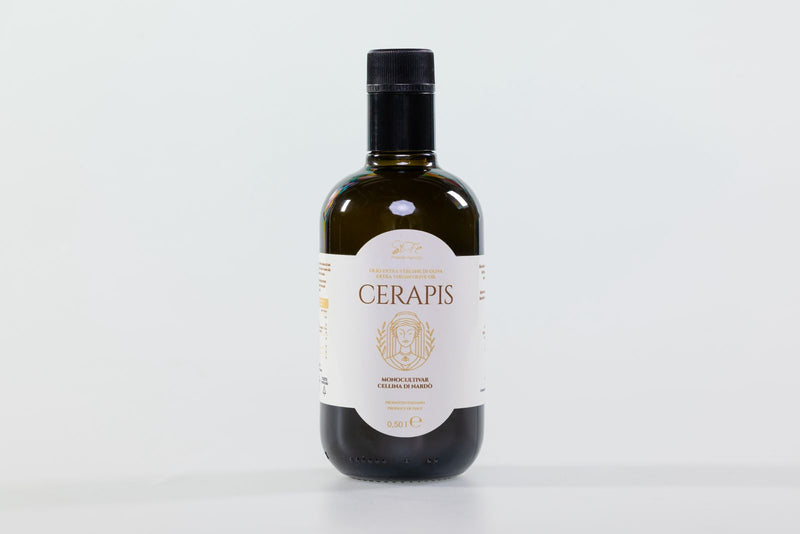 CERAPIS - Huile d'olive extra vierge MONOCULTIVAR CELLINA DI NARDO' - Bouteille de 0,5 litre